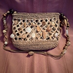 Cappelli Straworld Tan Woven Crossbody Bag